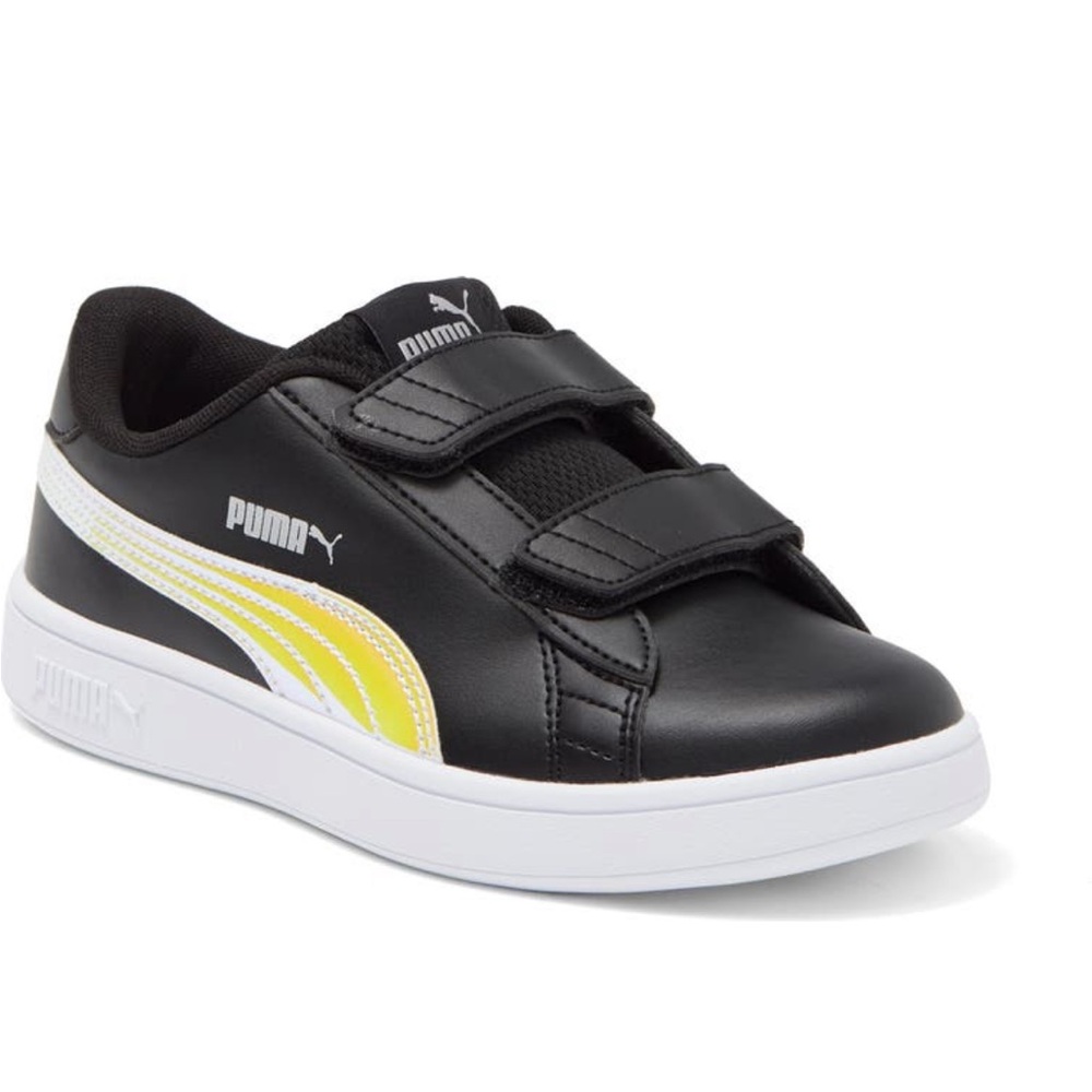 Puma Kids Black and Yellow Sneakers